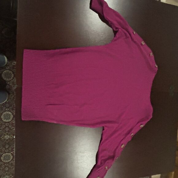 The Limited Y2K Magenta Button Shoulder Sweater Size Small Vintage Retro - Picture 3 of 13